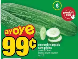 Super C CONCOMBRE ANGLAIS SANS PÉPINS offer