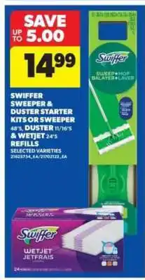 Real Canadian Superstore Swiffer Sweeper & Duster Starter Kits or Sweeper offer