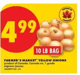 No Frills FARMER'S MARKET YELLOW ONIONS offer