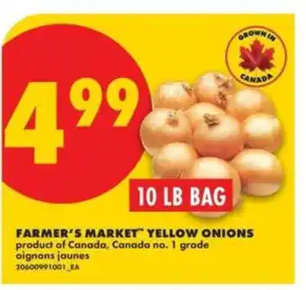 No Frills FARMER'S MARKET YELLOW ONIONS offer