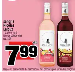 Super C SANGRIA NICOLAS LALOUX offer