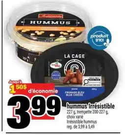 Super C HUMMUS IRRESISTIBLE offer