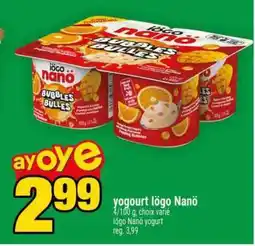 Super C yogourt Iögo Nanö offer