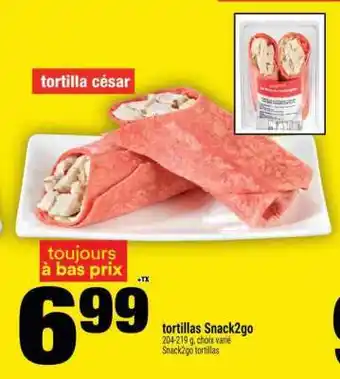 Super C tortillas Snack2go offer