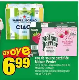 Super C eau de source gazéifiée Maison Perrier offer