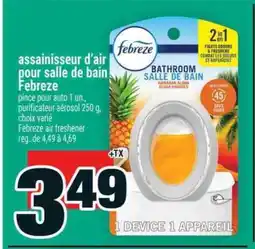 Super C assainisseur d'air pour salle de bain Febreze offer