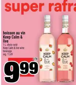 Super C boisson au vin Keep Calm & live offer