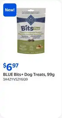 Walmart BLUE Bits+ Dog Treats, 99g offer
