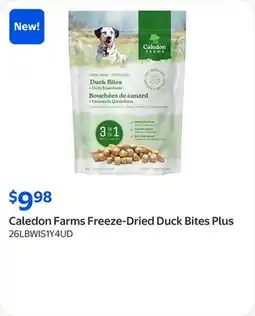 Walmart Caledon Farms Freeze-Dried Duck Bites Plus offer