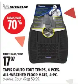 Canadian Tire MICHELIN ALL-WEATHER FLOOR MATS, 4-PC offer