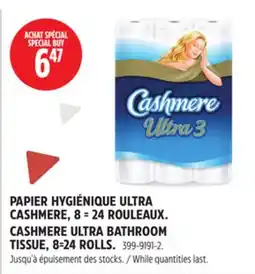 Canadian Tire CASHMERE ULTRA BATHROOM TISSUE, 8=24 ROLLS offer