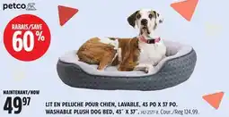 Canadian Tire PETCO WASHABLE PLUSH DOG BED, 43˝ X 37˝ offer