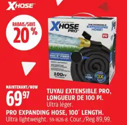 Canadian Tire PRO EXPANDING HOSE, 100´ LENGTH offer