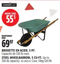 Canadian Tire STEEL WHEELBARROW, 5 CU-FT offer