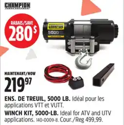 Canadian Tire CHAMPION WINCH KIT, 5000-LB offer
