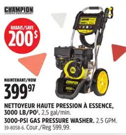 Canadian Tire CHAMPION 3000-PSI GAS PRESSURE WASHER offer