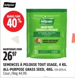 Canadian Tire ALL-PURPOSE GRASS SEED offer