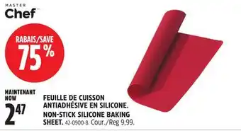 Canadian Tire MASTER CHEF NON-STICK SILICONE BAKING SHEET offer