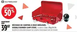 Canadian Tire DOUBLE-BURNER CAMP STOVE offer