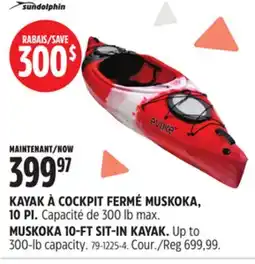 Canadian Tire MUSKOKA 10-FT SIT-IN KAYAK offer