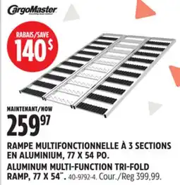 Canadian Tire ALUMINUM MULTI-FUNCTION TRI-FOLD RAMP, 77 X 54˝ offer