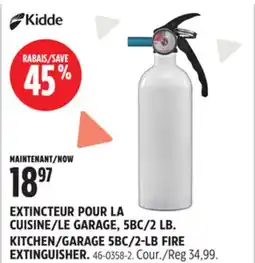 Canadian Tire 2LB. KITCHEN/GARAGE 5BC/2-LB FIRE EXTINGUISHER offer