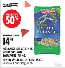 Canadian Tire Red Ribbon MIXED WILD BIRD FEED offer