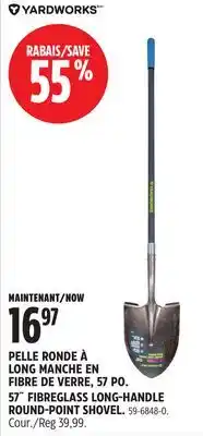 Canadian Tire YARDWORKS ROUND-POINT SHOVEL offer