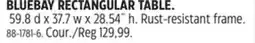 Canadian Tire For Living BLUEBAY RECTANGULAR TABLE offer