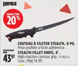 Canadian Tire RAPALA STEALTH FILLET KNIFE, 8˝ offer