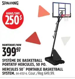 Canadian Tire HERCULES 50˝ PORTABLE BASKETBALL SYSTEM offer