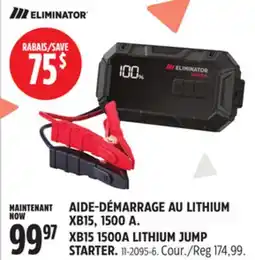 Canadian Tire XB15 1500A LITHIUM JUMP STARTER offer