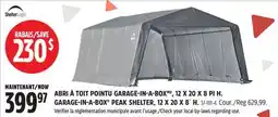 Canadian Tire GARAGE-IN-A-BOX PEAK SHELTER, 12 X 20 X 8´ H offer