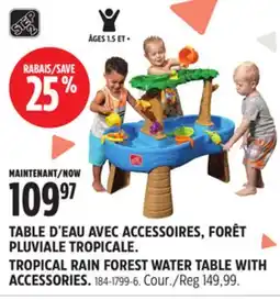 Canadian Tire STEP 2 TROPICAL RAIN FOREST WATER TABLE WITH ACCESSORIES offer