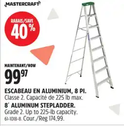 Canadian Tire MASTERCRAFT 8´ ALUMINUM STEPLADDER offer