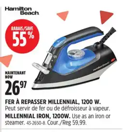 Canadian Tire MILLENNIAL IRON, 1200W offer