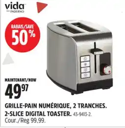 Canadian Tire VIDA 2-SLICE DIGITAL TOASTER offer