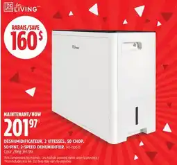 Canadian Tire 50-PINT, 2-SPEED DEHUMIDIFIER offer