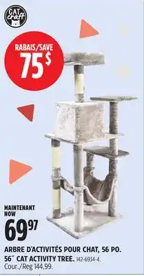 Canadian Tire CAT craft 56˝ CAT ACTIVITY TREE offer