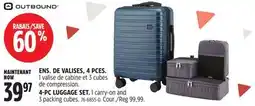 Canadian Tire OUTBOUND 4-PC LUGGAGE SET offer