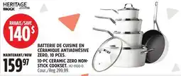 Canadian Tire HERITAGE THE ROCK 10-PC CERAMIC ZERO NON- STICK COOKSET offer