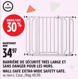Canadian Tire WALL-SAFE EXTRA-WIDE SAFETY GATE offer