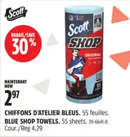 Canadian Tire Scott BLUE SHOP TOWELS offer