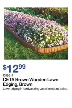 Patrick Morin Brown Wooden Lawn Edging, Brown offer
