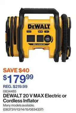 Patrick Morin 20 V MAX Electric or Cordless Inflator offer