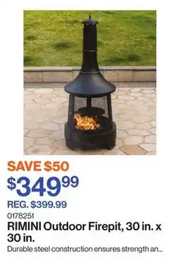 Patrick Morin RIMINI Outdoor Firepit, 30 in. x 30 in offer