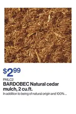 Patrick Morin Natural cedar mulch, 2 cu.ft offer