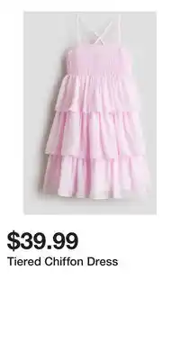 H&M Tiered Chiffon Dress offer