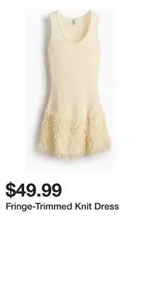 H&M Fringe-Trimmed Knit Dress offer