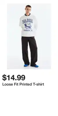 H&M Loose Fit Printed T-shirt offer